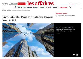 Les Affaires <br> Zoom sur 2022