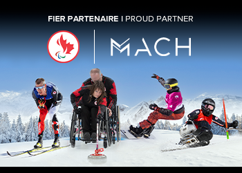 Canadian Paralympic Committee and Groupe MACH celebrate new partnership