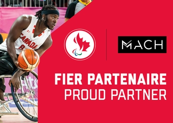 Le Comité paralympique canadien et Groupe MACH célèbrent leur partenariat